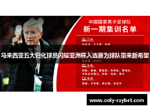 马来西亚五大归化球员闪耀亚洲杯入选赛为球队带来新希望 马来西亚五大归化球员闪耀亚洲杯入选赛为球队带来新希望